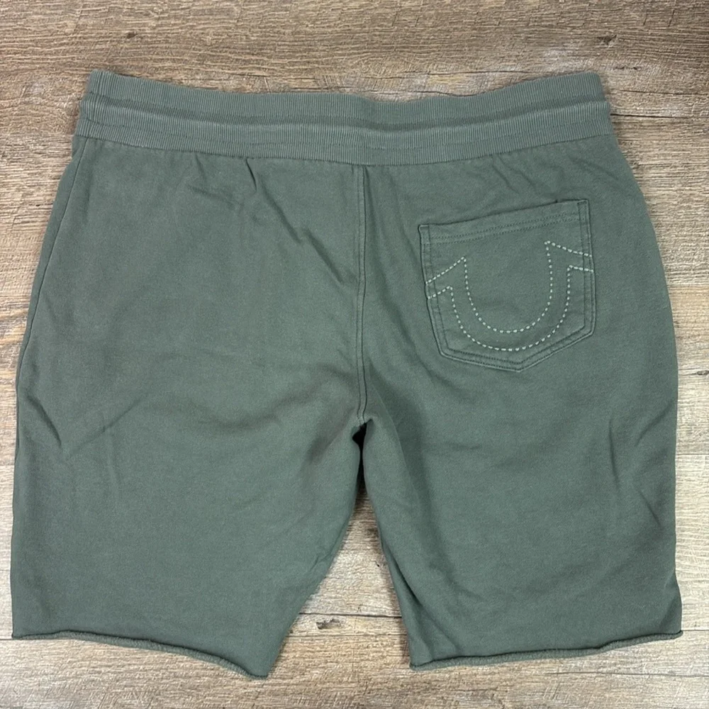 True Religion Raw Hem Jogger Shorts Size XL